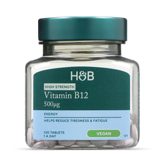 Image 1 for Vitamin B12 + Cyanacobalamin 500ug 120 Tablets