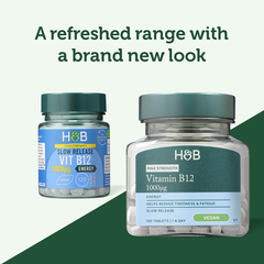 Image 2 for High Strength Slow Release Vitamin B12 1000ug 120 Tablets