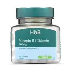 Image 1 for Vitamin B1 + Thiamine 100mg 120 Tablets
