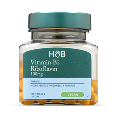 Image 1 for Vitamin B2 + Riboflavin 100mg 120 Tablets