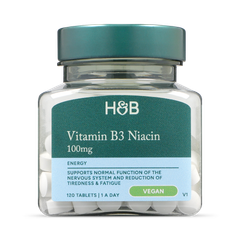 Image 1 for Vitamin B3 + Niacin 100mg 120 Tablets