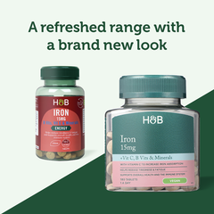 Image 3 for Iron + B Vits, Vit C & Minerals 15mg 180 Tablets