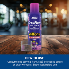 Image 2 for Creatine Liquid Creaflow millions® Blackcurrant 500ml