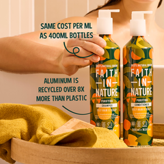 Image 5 for Faith In Nature Shampoo for Oily Hair Grapefruit & Orange 500ml Aluminium