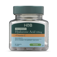 Image 1 for Hyaluronic Acid High Strength 120mg + Vitamin C 30 Tablets