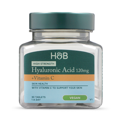 Image 1 for Hyaluronic Acid High Strength 120mg + Vitamin C 30 Tablets