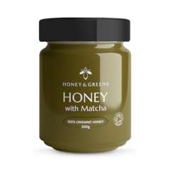 Image 1 for Organic Honey with Matcha 200g