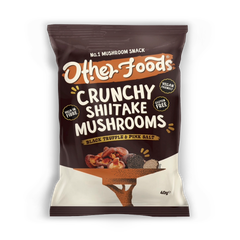 Image 1 for Crunchy Shiitake Mushrooms Black Truffle & Pink Salt 40g