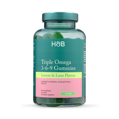 Image 1 for Vegan Triple Omega 3-6-9 Oil 60 Lemon & Lime Gummies