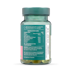 Image 2 for Vegan Flaxseed Triple Omega 3-6-9 Oil 60 Capsules