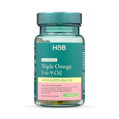 Image 1 for High Strength Vegan Triple Omega 3-6-9 Oil 680mg 30 Capsules