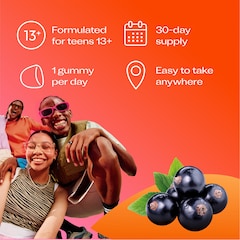 Image 4 for 3-in-1 Biotic Blend Multivitamin for Teens Blackcurrant Flavoured 30 Gummies