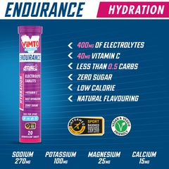Image 2 for Electrolyte Hydration Effervescent Vimto® 20 Tablets