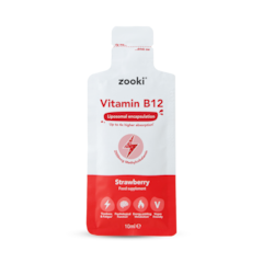Liposomal Vitamin B12 2500mcg Strawberry Flavour 14 x 10ml Liquid Sachets
