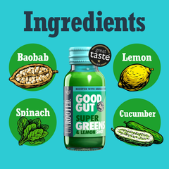 Image 4 for Good Gut Super Greens & Lemon Shot 60ml