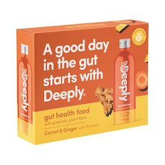 Gut Health Food With Prebiotic Plant Fibre Carrot & Ginger With Turmeric Multipack 4 x 455ml