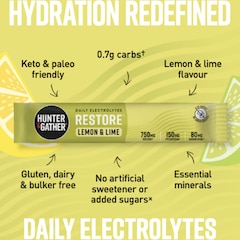 Restore Electrolytes Lemon & Lime 30 x 5.1g Sachet