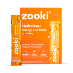 Image 1 for Hydration+ Energy & Focus, Peach Flavour 30 Sachets