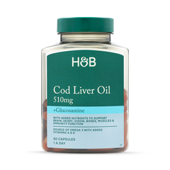 Image 1 for Cod Liver Oil & Glucosamine 500mg 60 Capsules