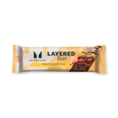 Gold Easter Egg Layered Bar 60g