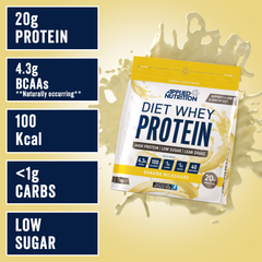 Image 2 for Diet Whey Protein Banana Milkshake 1kg