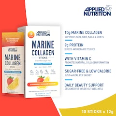 Image 2 for Marine Collagen Strawberry Lemonade 10 x 12g Sachets