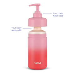 Image 2 for Rose Ombre Refillable Body Wash Case