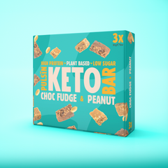 Image 2 for Choc Fudge & Peanut Keto Bar 3 x 30g