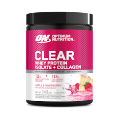 Image 1 for Clear Whey Protein Isolate + Collagen Apple & Raspberry 240g