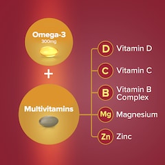 Image 4 for Omega-3 & Multivitamins Man 30 Tablets & 30 Capsules (1 Month Supply)