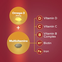Image 4 for Omega-3 & Multivitamins Woman 30 Tablets & 30 Capsules (1 Month Supply)