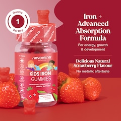 Image 5 for Kids Iron Strawberry Gummies 30 Gummies
