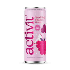 Image 1 for Blackcurrant Apple & Raspberry Sparkling Vitamin Water 330ml