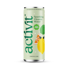 Image 1 for Lemon & Lime Sparkling Vitamin Water 330ml
