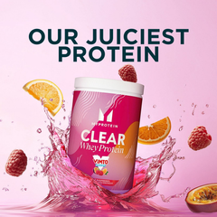 Image 2 for Clear Whey Vimto Raspberry Orange & Passionfruit 261g