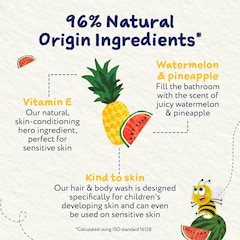 Image 4 for Hair & Body Wash, Watermelon & Pineapple 250ml