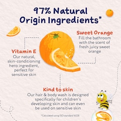 Image 4 for Hair & Body Wash, Sweet Orange 250ml