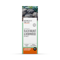 Organic Black Walnut & Wormwood Extract 50ml