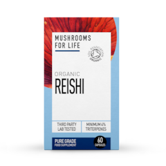 Image 1 for Organic Reishi  Pure Grade Extract 60 Capsules