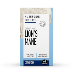 Image 1 for Organic Lion's Mane Pure Grade Extract 60 Capsules