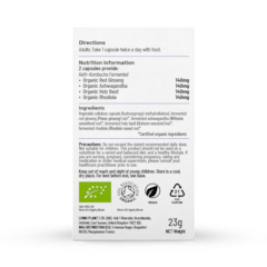 Image 2 for Organic Fermented True Adaptogens 60 Capsules