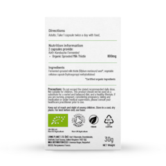 Image 2 for Organic Fermented Milk Thistle 60 Capsules