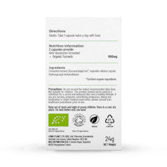 Image 2 for Organic Fermented Turmeric 60 Capsules