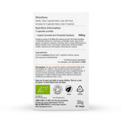 Image 2 for Organic Fermented Symbiotic 60 Capsules