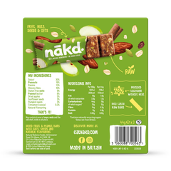 Image 2 for Dried Fruit & Fibre Apple & Cinnamon Bars 3x 44g