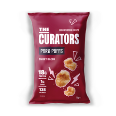 Image 1 for High Protein Smoky Bacon Pork Puffs 75g