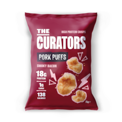 Image 1 for High Protein Smoky Bacon Pork Puffs 25g