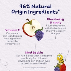 Image 4 for Hair & Body Wash, Blackberry & Apple 500ml