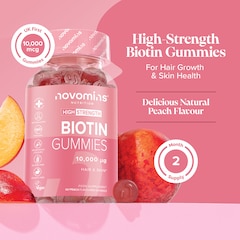 Image 5 for Biotin Peach-Flavoured Biotin 60 Gummies