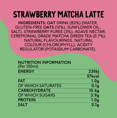 Image 5 for Perfectted Oat Matcha Latte Strawberry 250ml